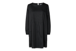 Black dress with nice decorative stitching 